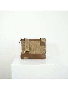 Versace Brown and Beige Crossbody Bag